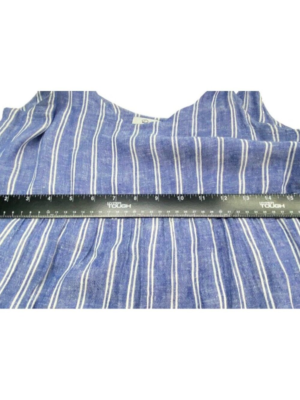 RAILS Women Mattie Mixed Blues Sleeveless Linen Blend Dress Sz S Blue Stripe 4-9 - Picture 6 of 11